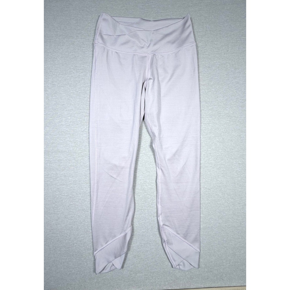 Nike Dri-FIT Crossover Waist Tulip Hem Leggings Lavender Lilac Women's Medium